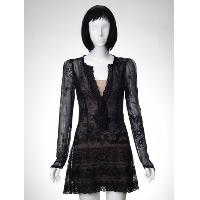 Mesh Embroidery Woven Dress